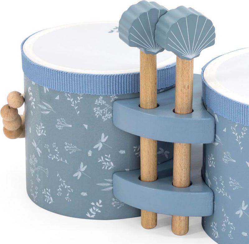 label label Blue Wooden Bongos LLWT-04427 - Image 3